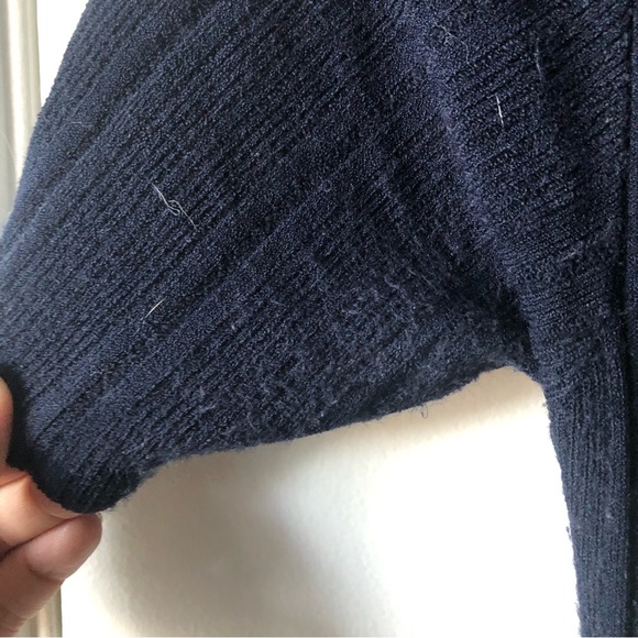 FRAME Twist-Front Rib Knit MIDI Dress sz. S - Picture 4 of 9